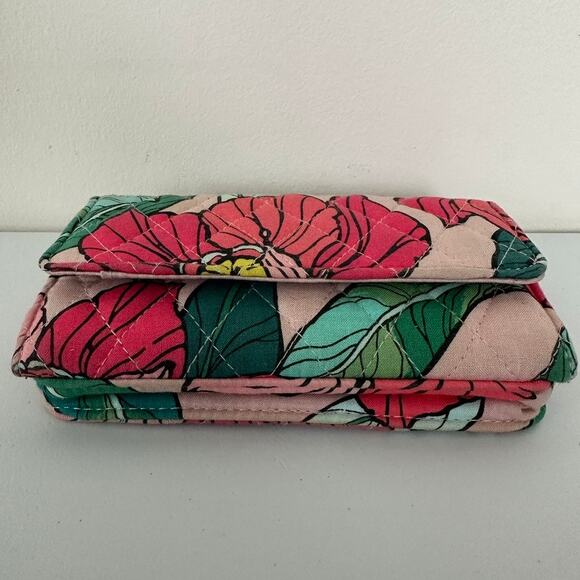 Vera Bradley Vintage Floral Smartphone Wristlet Wallet Broken Zipper & No Strap - Picture 5 of 11